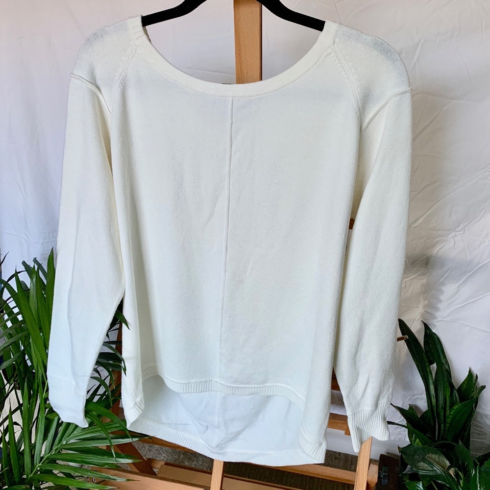 French Connection White Sweater